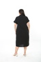 Women's Woven Viscosa Printed Plus Size Dress - 5