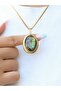 Natural Stone Labradorite Natural Stone Women's Oval Necklace Euk53Lbt