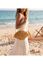 Hand Knitted Pearl Mussel Straw Bag - Straw Oyster Model Women's Shoulder & Hand Bag Summer Beach Bag - 2
