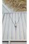 Silver Color Steel Cylinder Ring Detailed Women's Necklace - Tarnish Resistant Steel Jewelry - 2