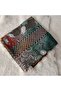 Handmade Needlework Writing, Scarf, Yemeni, Mevlit Cover, Head Cover, 4 Sides Embroidered, 100*100cm - 7