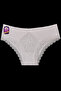 Front Shiny Jersey and Lace Back Cotton Hipster Fit Panties 3-Piece Pack W-4565 R1-5 - 4
