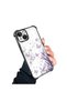 iPhone 13 Compatible Transparent Back Panel Four-Corner Reinforced Impact Protection Glossy Edge Silicone Case - 3