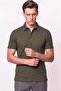 Slim Fit Cotton Anti-Curling Polo Collar Khaki T-Shirt Ts 928 - 6