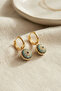 Zircon Stone Evil Eye Model Women's Earrings
