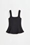 İnterlok peplum top - 6
