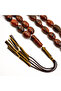 Heated Baltic Amber Rosary – 33 Beads 10.5×18mm Rustic Oval Prayer Tasbih 45g - 2