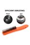 Duaravel Wire Brush with Curved Plastic Handle for Cleaning Rust and Paint Removal-Orange - 3