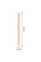 Popsicle Sticks, 4.5 Inches, 50 Pieces, Wooden Craft Sticks for Ice Cream, Lollipop, Waxing, Resin Stirring, Kids Art Supplies - 8