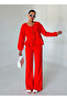 Orange Front Tie Shirt and Pants Set - 2Y24Y98666