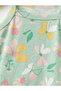 Baby Girl Floral Patterned Jumpsuit with Booties and Strap-Strapped Bodysuit 2-Piece Set - 5