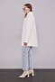 Ecru Sequin Pattern Midi Coat - 3
