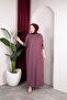 Our Striped Viscose Combed Cotton Dress with a Fabric That Doesn'T Define the Line of the Hat