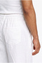 Men's Baggy Linen Trousers White - 4