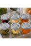 6-Piece Glass Breakfast Set 140 Cc |   Light Gray Lidded Airtight Leak-Proof Glass Storage Container, Jam Jar, Olive Jar, Cheese Jar - 5