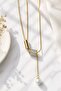 Figured Anti-Tarnish Steel Adjustable Chain Luxury Necklace - 2