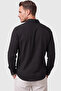 Black 97% Cotton Muslin Fabric Breathable Summer Comfortable Cut Men's Shirt 2602619 - 5