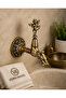 Antique Kurna Faucet with Ottoman Angel Figure, Nostalgic Hammam Faucet, Antique Complete Brass