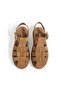 Women's Suede Leather Sandals T-261739 - Tan - 37 - 5