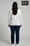 Women's Large Size New York Printed Crew Neck T-Shirt Spr26Btsk942-5 - 3