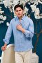 Regular Fit Buttoned Collar 100% Linen Raw Linen Summer Shirt - 2