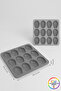 Silicone Sea Shell Cake Mold 12-Cavity Madlen Cookie Mold Platinum Silicone 24.5 cm - 5