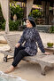 ملابس سباحة إسلامية منقوشة عرقياً من إبرولي مكونة من 3 قطع - 2