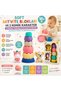 Soft Activity Blocks and 2 Funny Characters 6-Piece Soft Stacking Toy Educational Activity Set