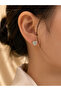 Crystal Heart Stud Earrings - 2