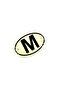 Double Layer Embossed Oval Letter m Special for Labelers - High-Quality and Stylish Design Oval Glass Ornament m Letter - 3