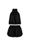 New Season Turtleneck Gathered Blouse Balloon Skirt Modal Double Set 52135024 - 3