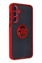 Aconcept Galaxy A25 5g Case Montreal Silicone Cover with Ring (100822) - Red - 2