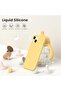 iPhone 15 Liquid Silicone Case - Slim Fit Soft Touch Protective Cover with Microfiber Lining & Camera Protection - 5