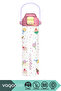 600ml New Collection Patterned 6-Hour Hot/Cold Stainless Steel Thermos with Straw/Without Straw and Handle