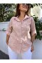 Italian Embossed Guipure Shirt Powder - 5