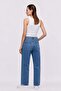 High Waist Straight Jean Pants - 3