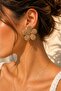 Wicker Rope Flower Earrings - 2