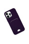 Aconcept iPhone 14 Pro Max Case Kelvin Silicone with Business Card Holder - (40728) Deep Purple - 2