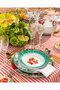 Lotus Green Porcelain Plate 23 cm - 3