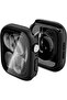 Apple Watch Series 11/10 (46mm) Thin Fit 360 Waterproof Case with Tempered Glass Screen Protector Cover - Black