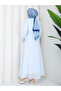 Buttoned Front Belted Lined Hijab Dress Rc6060 - 8
