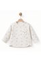 100% Organic Cotton Unisex Baby Set, Lamb Patterned 2-Piece Long Sleeve Set - 3