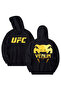 Venum Printed Cotton Long Sleeve Hooded Sweatshirt with 3 Thread Counts