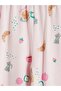 Crew Neck Printed Girls' Pajama Set (W6) - 5