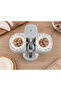 2-in-1 Manual Dumpling Mold Maker Press | Easy Dumpling & Empanada Maker | Kitchen Dumpling Tool | Grey - 2