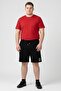 The Form Men Embroidered Basic Shorts, Black - 2