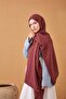 Naia Cotton Shawl Lune Burgundy - 4