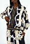 Msn Patterned Shirt and Wide-Legged Pants Set - 4