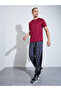 Men Red Short Sleeves Muscle Fit Running T-Shirt - 2