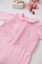 Baby Girl French Lace Luxury Romper Set with Hat 0-3 Months 3-6 Months Newborn Romper Stl7179 - 2